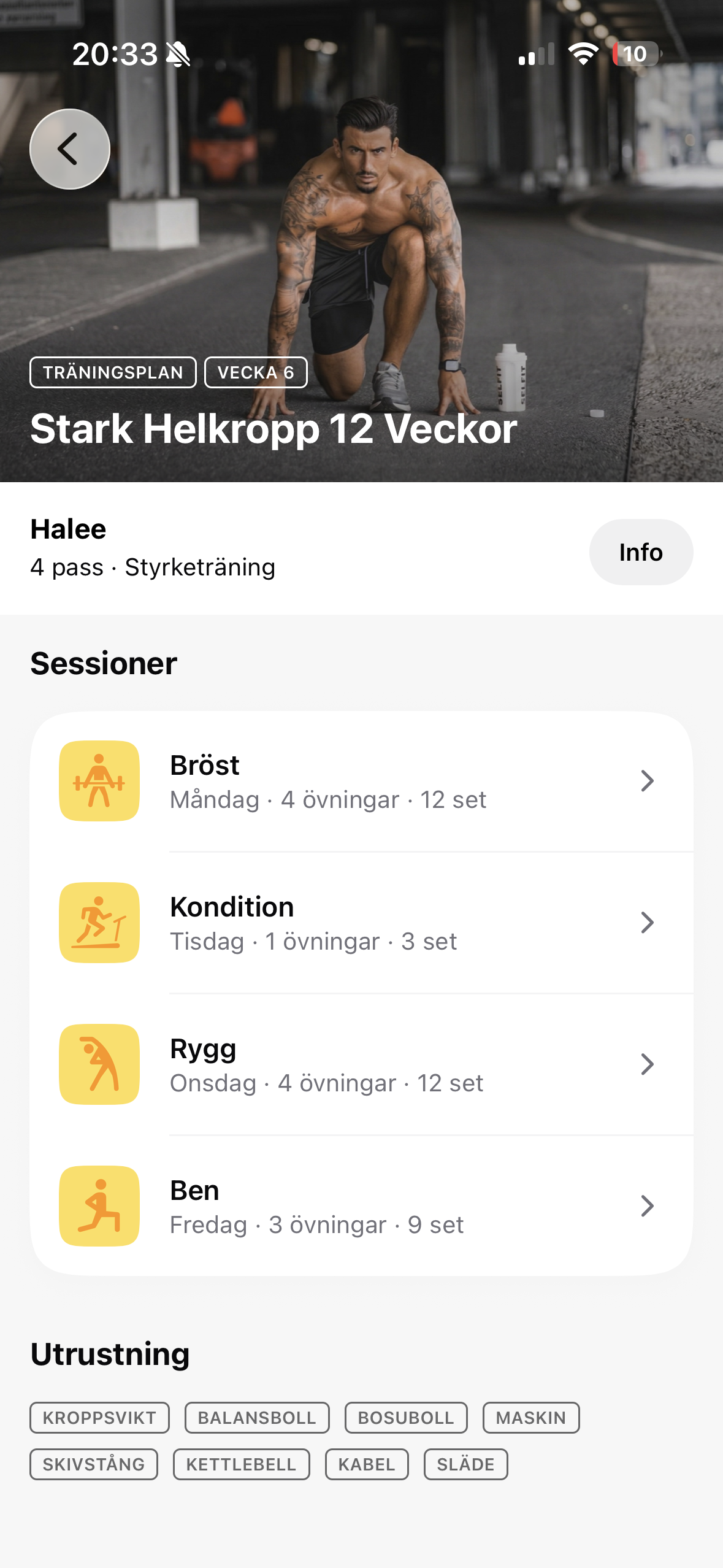 Träningsprogram